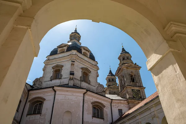 Kowno Litwa Czerwca 2019 Klasztor Pazaislis Kościół Nawiedzenia Najwspanialszy Przykład — Zdjęcie stockowe