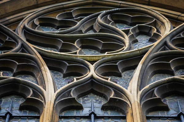 Detail Der Außenfassade Der Holy Trinity Church Stratford Avon Warwickshire — Stockfoto