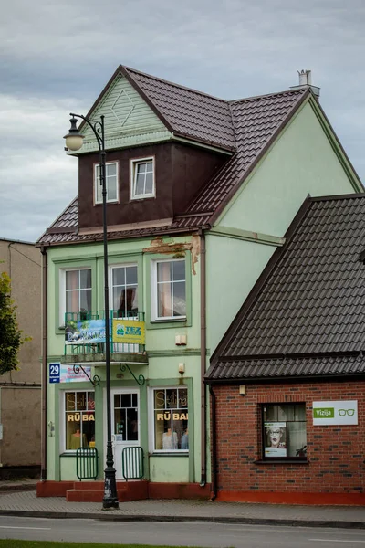 Rokiskis Litauen Juli 2017 Die Alten Gebäude Auf Dem Zentralen — Stockfoto