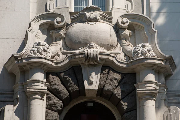 Detail Vstupu Historické Budovy Státní Technické Univerzity Kaliningrad — Stock fotografie