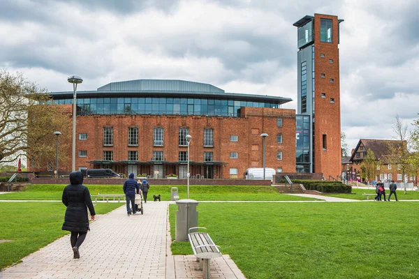 Stratford Avon April 2018 Facade Royal Shakespeare Theatre Stratford Avon — 图库照片