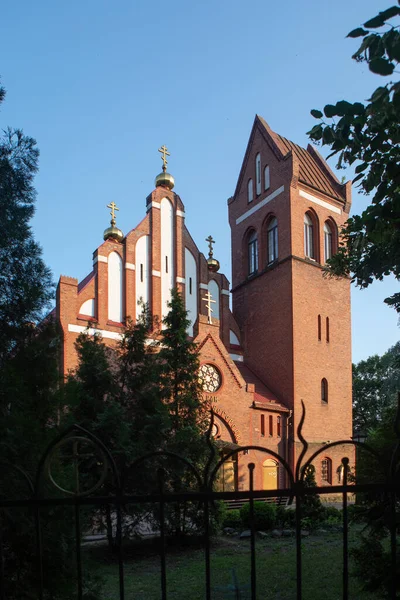 Ponarth Church Entinen Protestanttinen Kirkko Ponarth Neljänneksellä Konigsberg Nyt Kaliningrad — kuvapankkivalokuva