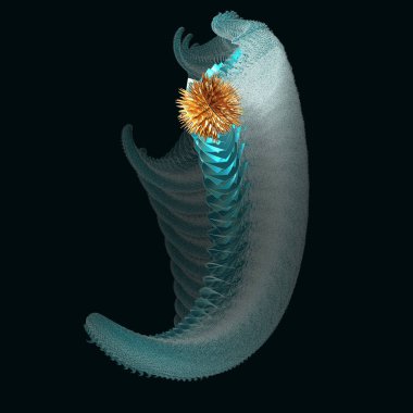 3D fraktal moder formu.