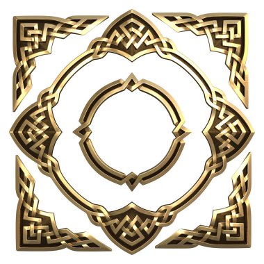 Altın Celtic süsleme
