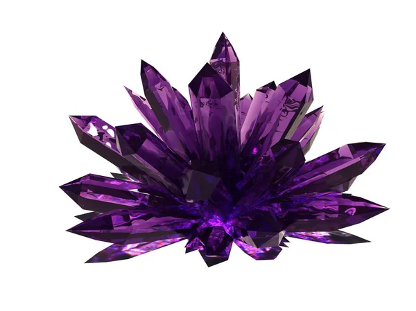 Amethyst glanzende kristallen — Stockfoto