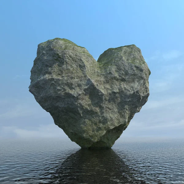Kalp şeklinde kaya 
