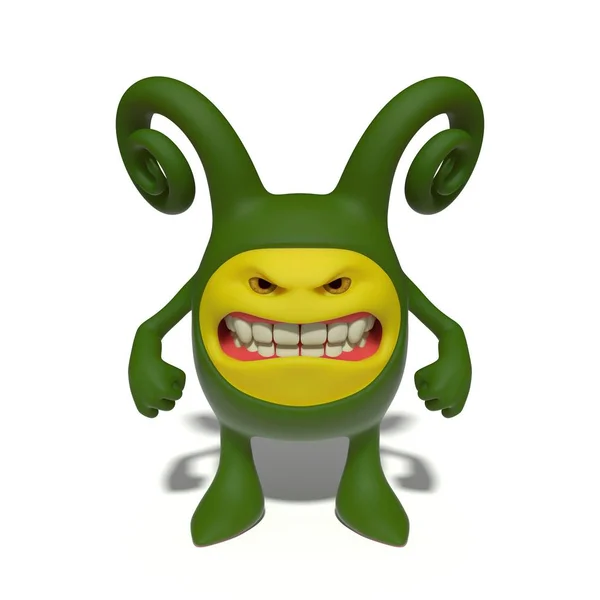 Cute green monster — Stock Photo, Image