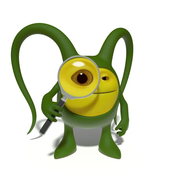 Cute green monster — Stock Photo, Image