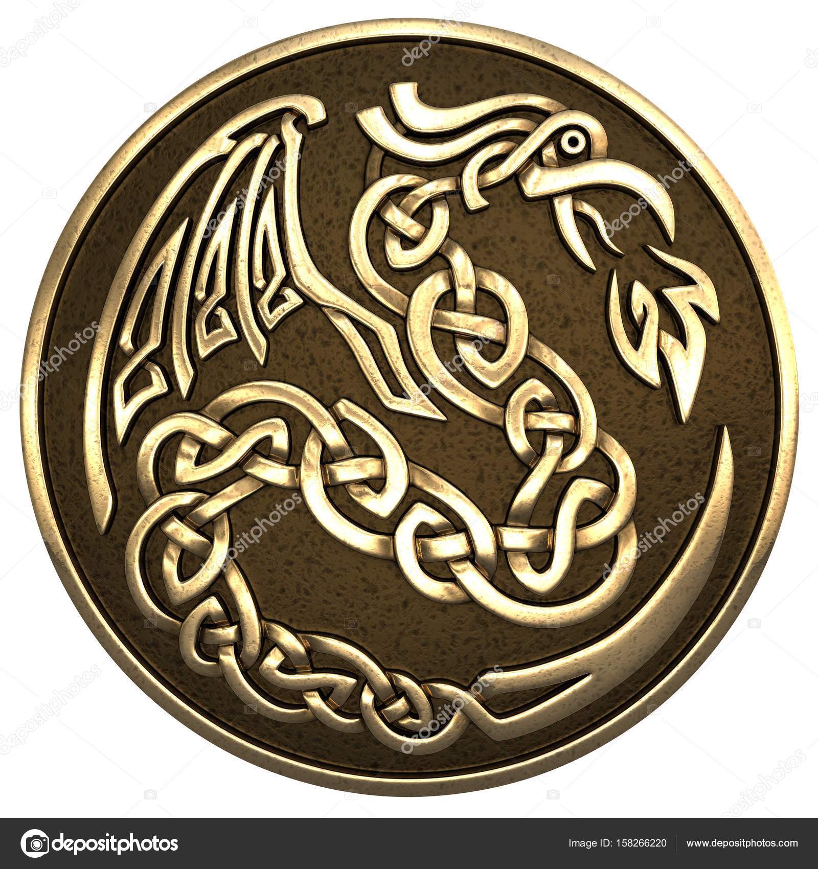 Dragon celtique Tapis astronomique dragon 