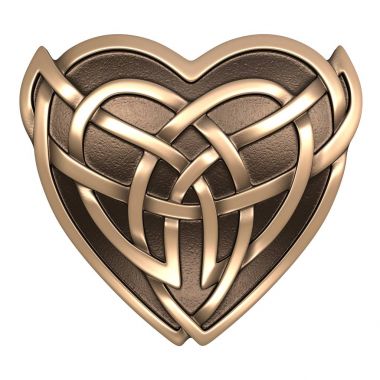 Gold Celtic heart clipart