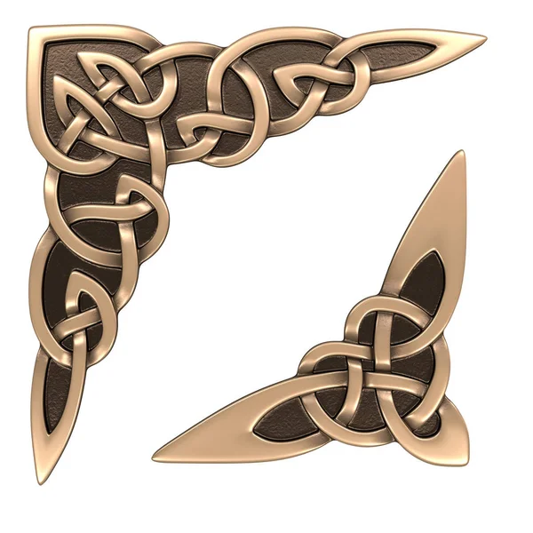 Gold Celtic ornament — Stock Photo, Image
