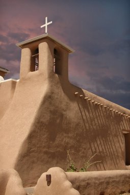 New Mexico Eski adobe Kilisesi