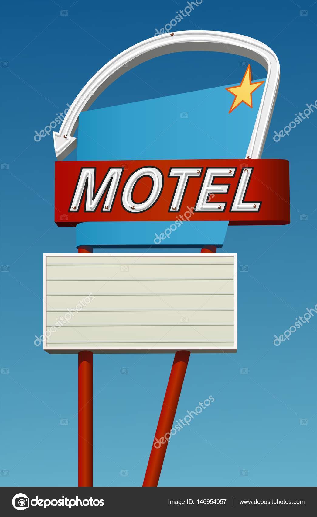 Motel sign Vector Art Stock Images | Depositphotos