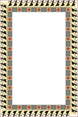 Antik Yunan Motif Dancers