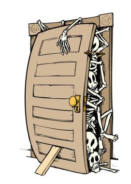 Skeletons In The Closet clipart