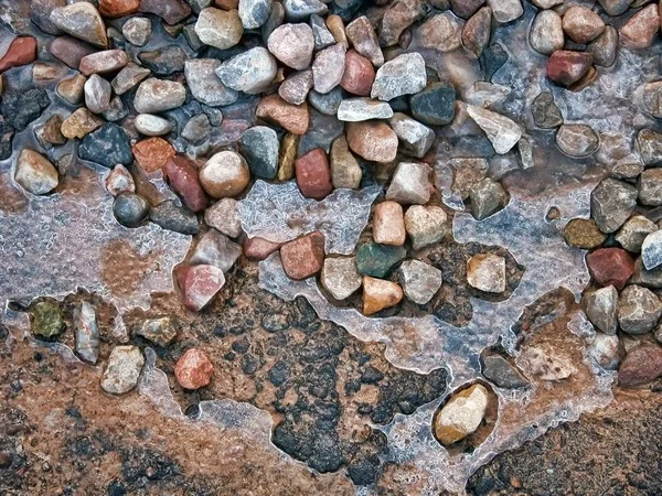 Ice rocks and tar — Stock Photo, Image