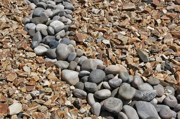 Las Texturas Contrastantes Las Piedras Adornan Patio Suroeste —  Fotos de Stock