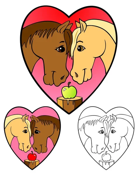 Pony Valentine — Stock Vector