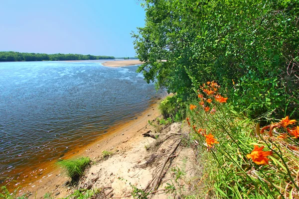 Rio Wisconsin Paisagem Portagem — Fotografia de Stock