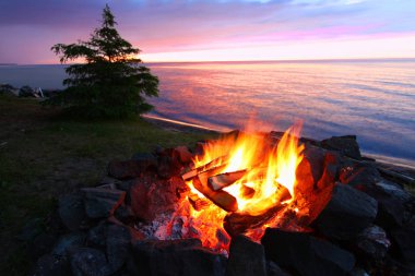 Michigan Beach şenlik ateşi