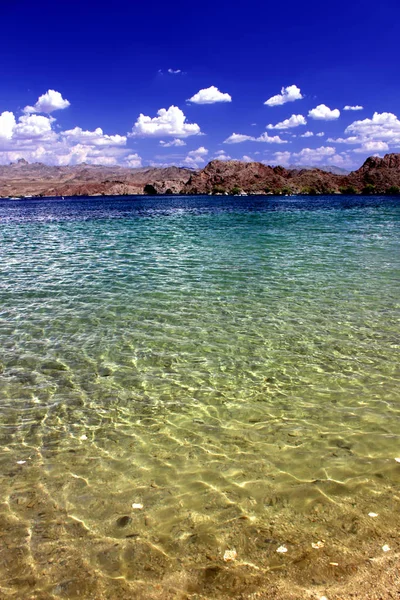 Lago Mohave Beach Paisaje Nevada —  Fotos de Stock