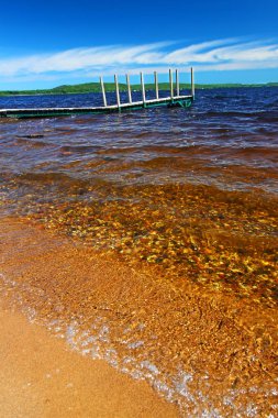 Lake Gogebic plaj manzara