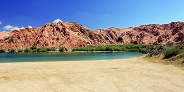 Plaj manzara Nevada Çölü