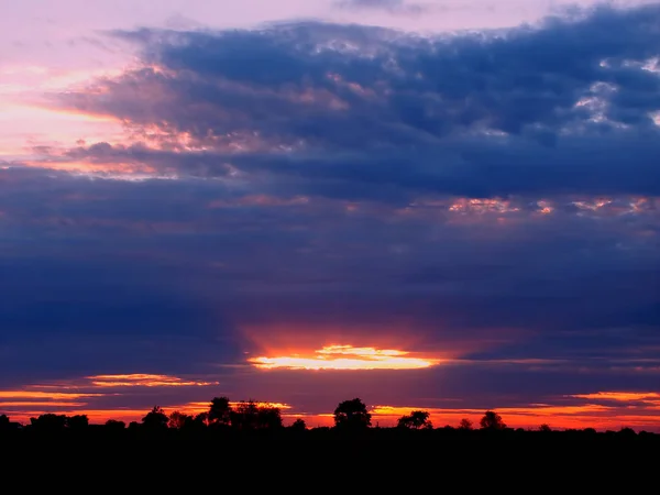Ουισκόνσιν ύπαιθρο ηλιοβασίλεμα — Φωτογραφία Αρχείου