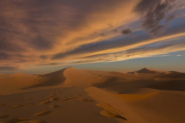 사막의 일몰 — 스톡 사진