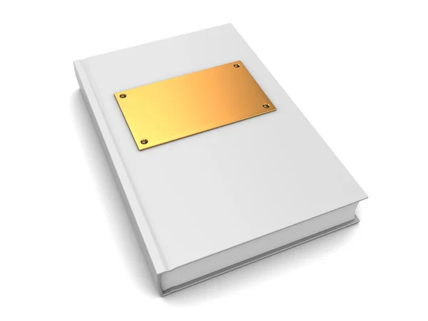 Fehér színű könyv — Stock Fotó