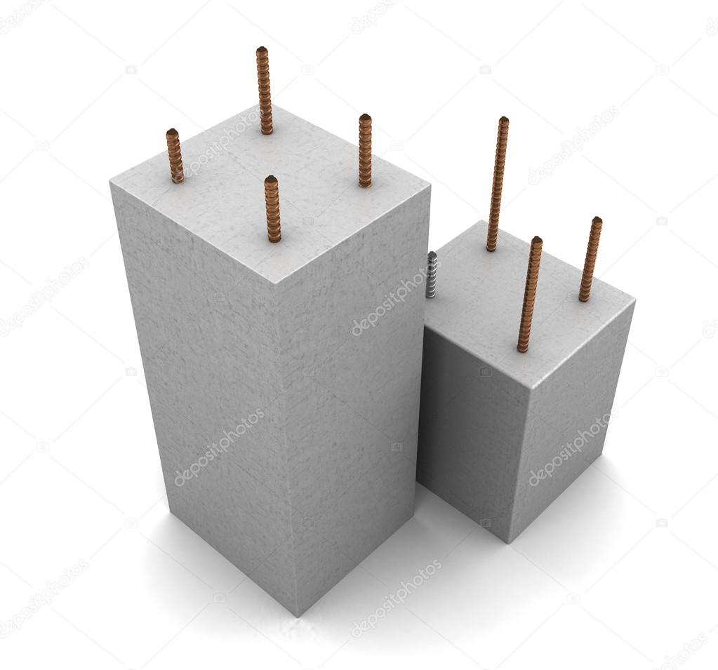 reinforced concrete blocks