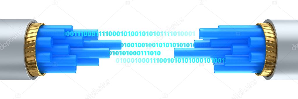 difital data stream inside cable