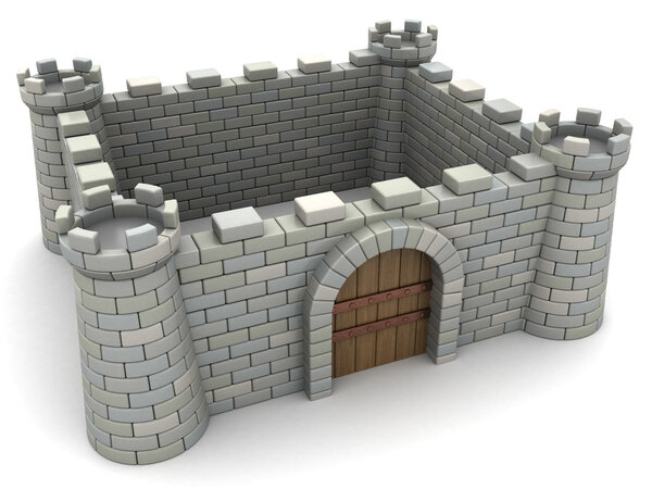 fortress walls model