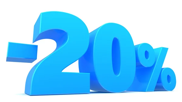 20 percent discount sign — Stock Photo, Image