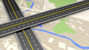 harita yol cross