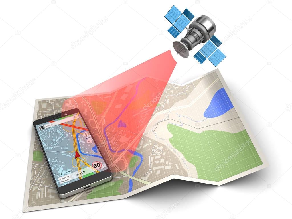  mobile phone and satellite