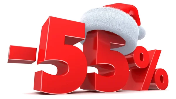 Vendita Natale 55 per cento — Foto Stock