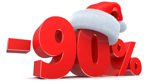 90 Christmas sale — Stock Photo, Image