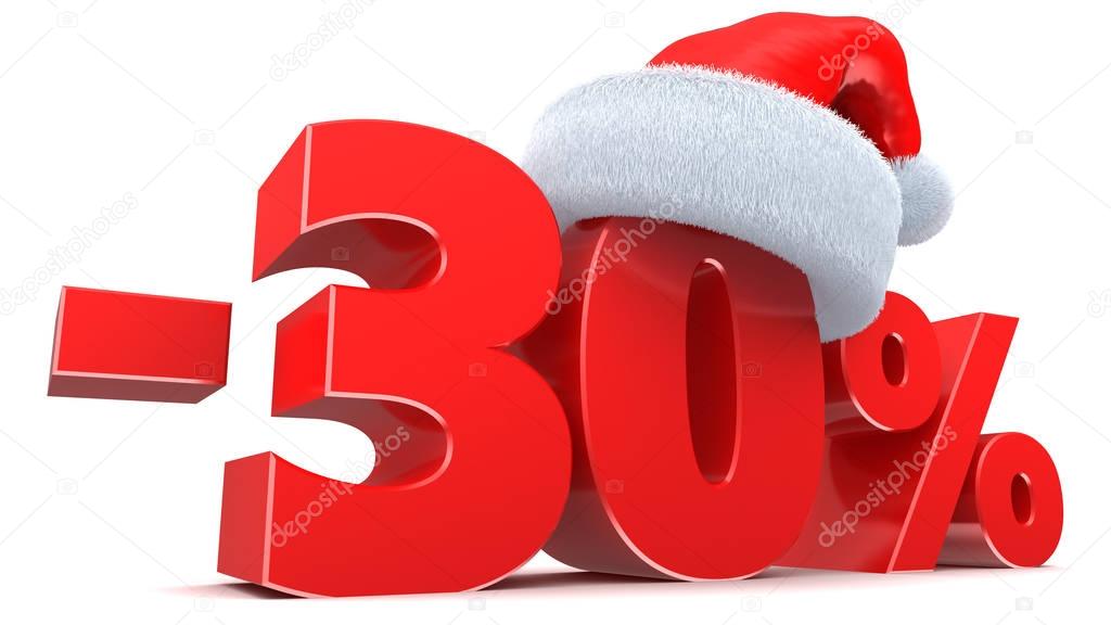 Christmas sale 30 percent 