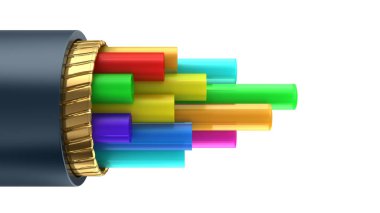 fiber optik kablo içinde dijital veri