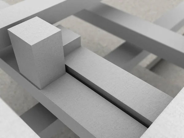 Concrete blocks construction — Stock Photo, Image