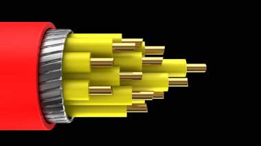 fiber optik kablo içinde dijital veri