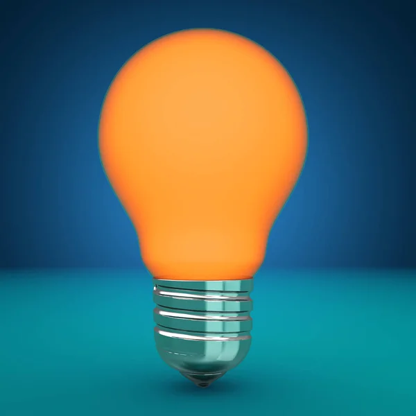 Glödlampa orange glödande — Stockfoto
