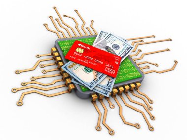 3D mikroçip kodu ile para ile 