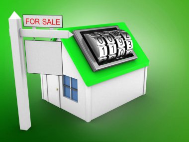 kod kilit kadranı ile basit ev 