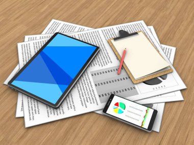 belgeler ve tablet bilgisayar