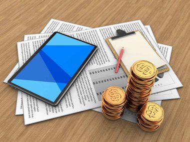 belgeler ve tablet bilgisayar