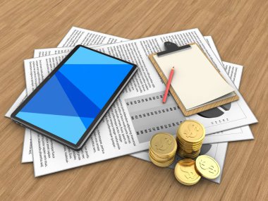 belgeler ve tablet bilgisayar