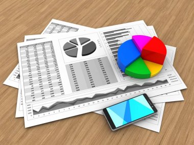 İş çizelgeleri ve pasta grafiği