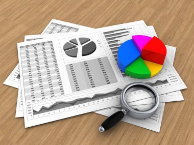 İş çizelgeleri ve pasta grafiği